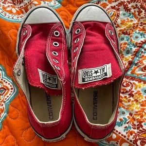 Converse red sneakers size 1
